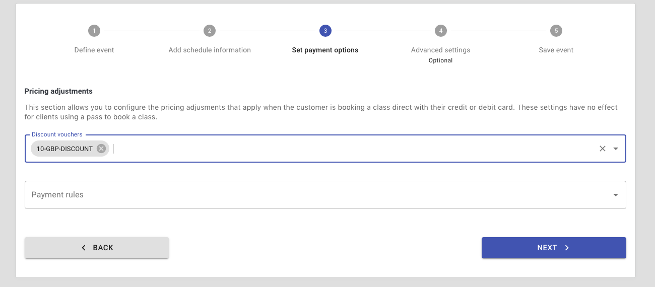 Assign discount voucher